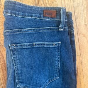 PAIGE Women's Dark Blue Denim Jeans